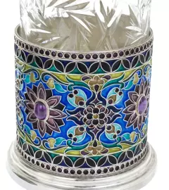 Набор подстаканников "Фантазия" на 2 персоны, финифть